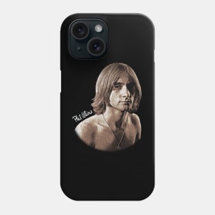 Phil Collins Long hair Fan Art Vintage Look Phone Case