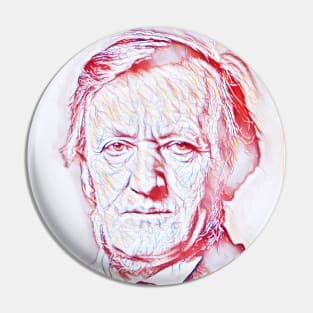 Richard Wagner Portrait | Richard Wagner Artwork | Line Art Pin