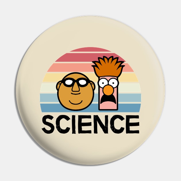 Science - Bunsen And Beaker Pin by thriftjd