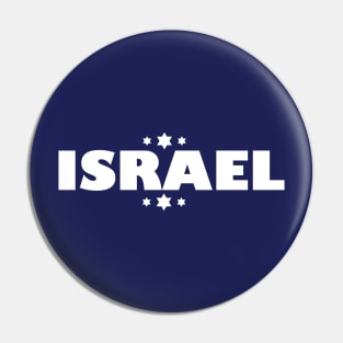 Israel with stars of David Pin