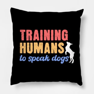 Training Humans To Speak Dog Pillow