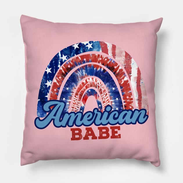 Funny 4th Of July American Babe Pillow by Banned Books Club