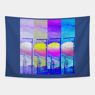 vaporwave alley Tapestry