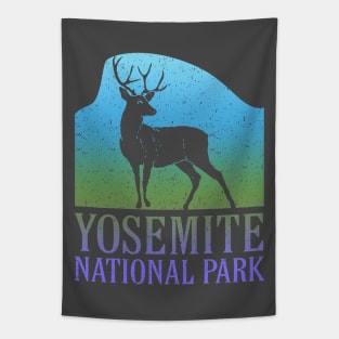 Yosemite National Park Half Dome Deer California Souvenir Travel Tapestry