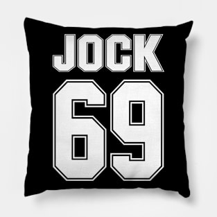 JOCK 69 - Generic Sports Guy Football Basketball Baseball Soccer Tennis Golf Etc Pillow