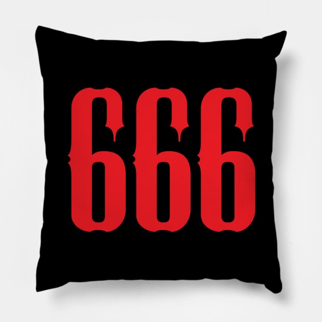 666 Pillow by artpirate