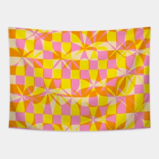 Trippy Checker Pattern Tapestry