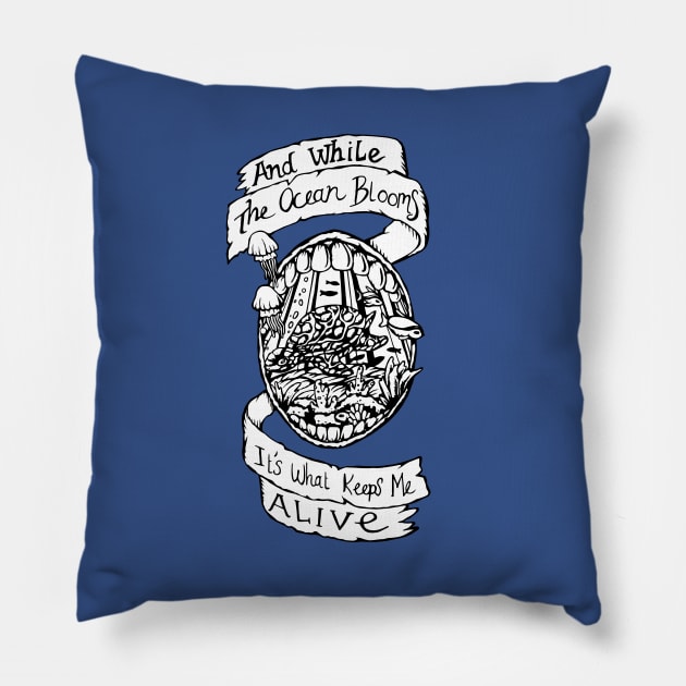 Radiohead - Bloom - Illustrated Lyrics Pillow by bangart