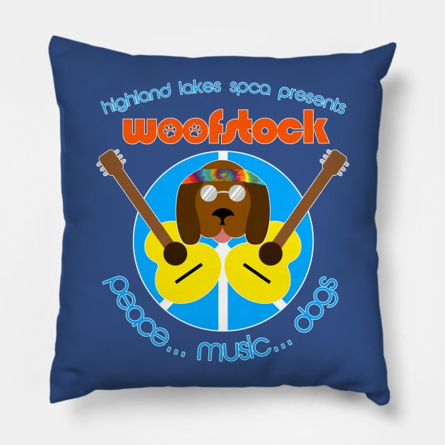 Woofstock Pillow by kruk