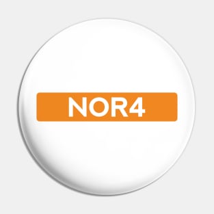 Lando Norris 4 - Driver Tag #3 Pin