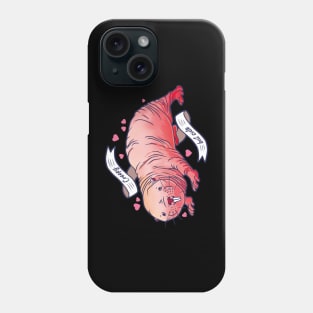 Creepy but cute naked mole rat Phone Case