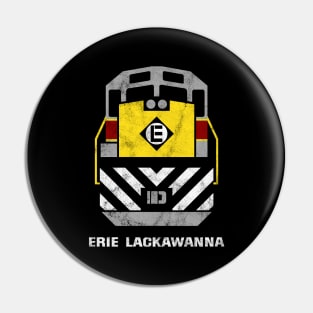 Vintage Erie Lackawanna Railroad Train Engine T-Shirt Pin