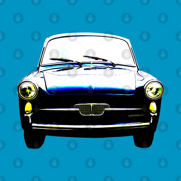 Autobianchi Bianchina 1960s classic car high contrast by soitwouldseem