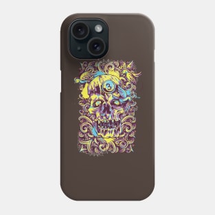 Multicolor 3 Skull Phone Case