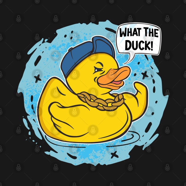 Funny Rubberduck "What The Duck" by FloraLi