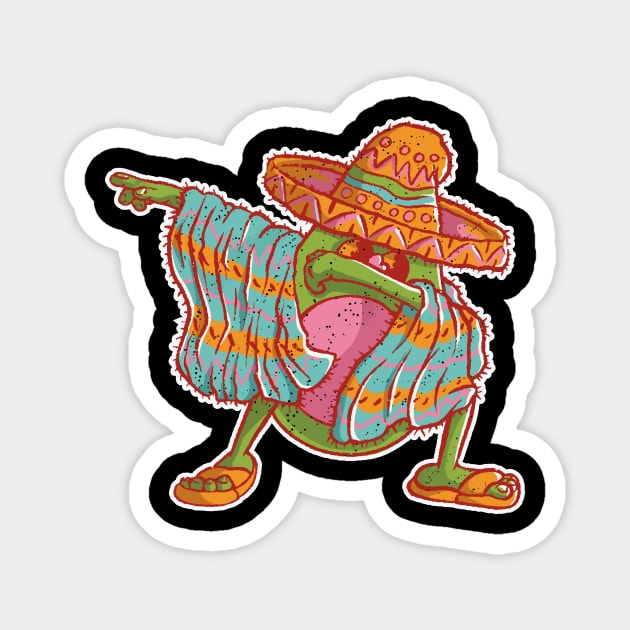 Mariachi Avocado Dabbing Magnet by DaSy23