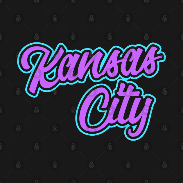 Vintage Kansas City Purple Script For KCMO Locals by eighttwentythreetees