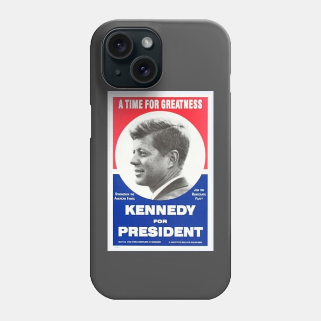 JFK for President 1960 Vintage John F. Kennedy Phone Case by Matt's Wild Designs