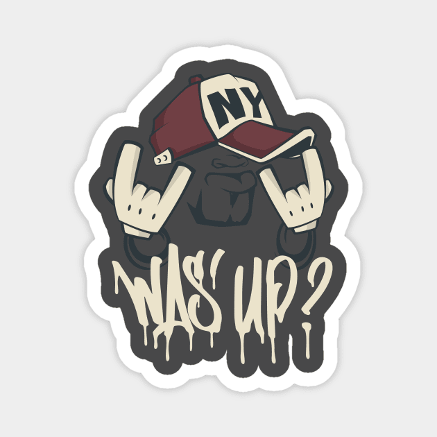 NY wasup Magnet by swaggerthreads