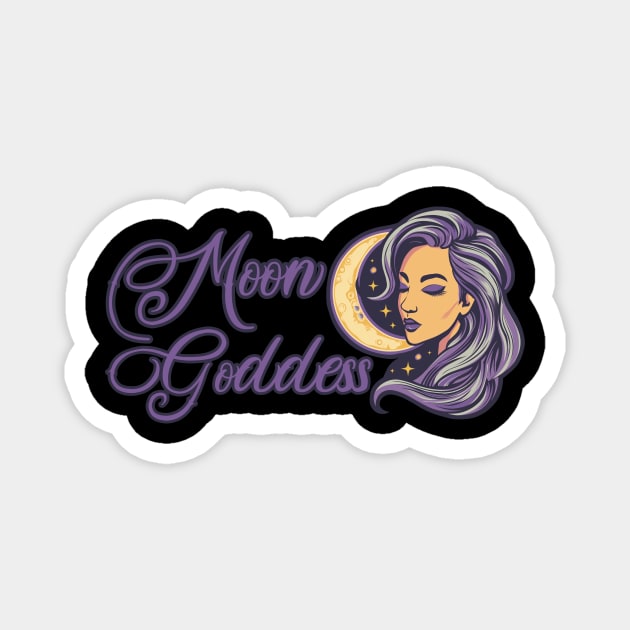 Moon Goddess Magnet by Dead Is Not The End