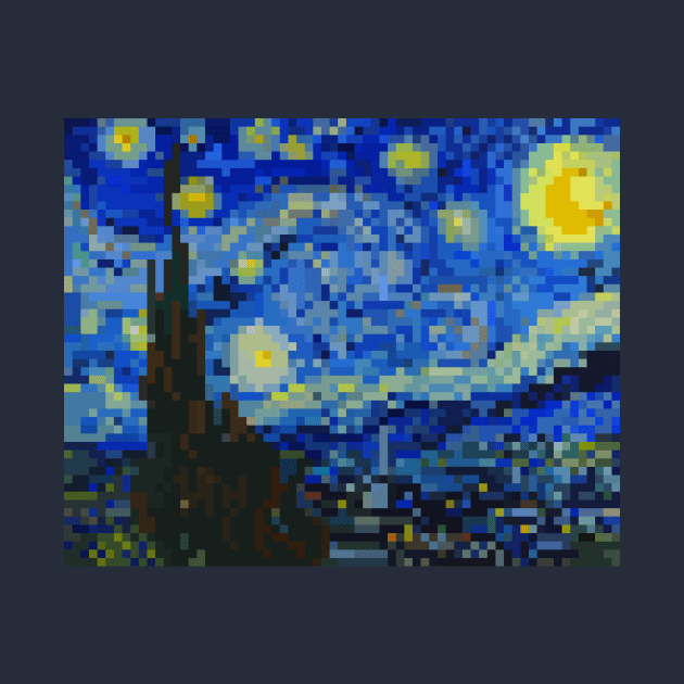 Pixely Starry Night by Caloy