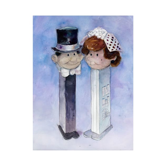 Pez Couple - Perfect Wedding Gift by dfrdesign