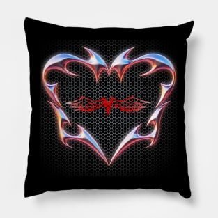 Wings in Gothic Heart Pillow