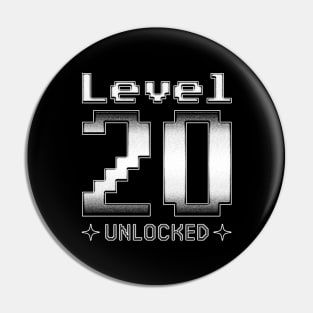 Level 20 Unlocked Pin