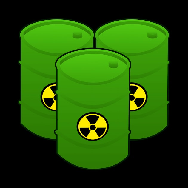 Nuclear waste barrels by Mamon