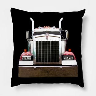 Kenworth 1990s classic truck high contrast Pillow