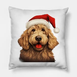 Christmas Goldendoodle Pillow