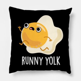 Runny Yolk Cute Food Egg Pun Pillow