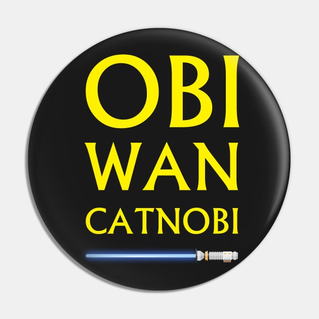 Obi Wan Catnobi Pin by Cinestore Merch