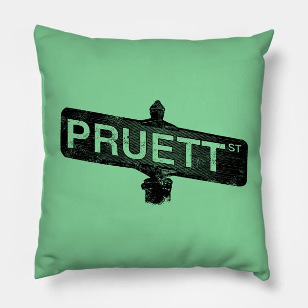 Pruett Sign Pillow by rt-shirts