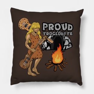 Proud Troglodyte Blonde Pillow