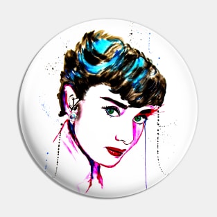 Audrey Hepburn-Funny Face Pin