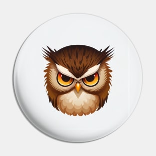 Angry Owl Pin