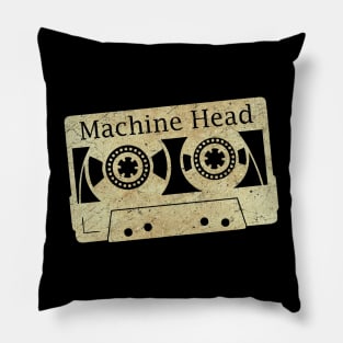 cassette tape vintage Machine Head, ElaCuteOfficeGirl Pillow