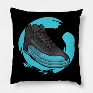 AJ 12 Retro Gamma Blue Sneaker Pillow