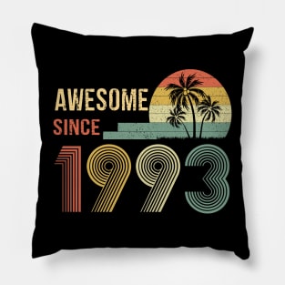 29 Years Old Awesome Since 1993 Gifts 29th Birthday Gift Pillow