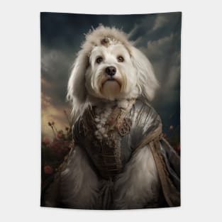 Stately English Sheepdog - Medieval English Princess Tapestry