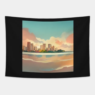 Honolulu | Comics style Tapestry