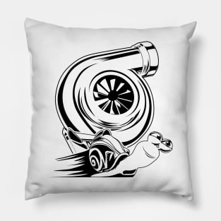 turbo snail speed race Pillow