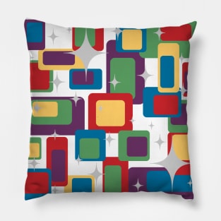 Mid Century Modern Design "TV Stars" Pillow