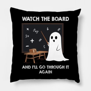 Funny Halloween Teacher Costume Funny Ghost Teacher Pillow