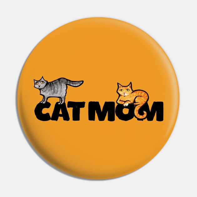 Cat Mom Pin by bubbsnugg