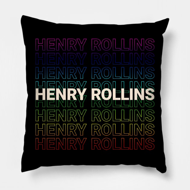 Henry Rollins Kinetic Typography Style Pillow by car lovers in usa