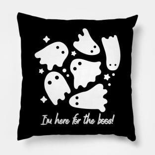I'm here for the boos cute ghosts Halloween design Pillow