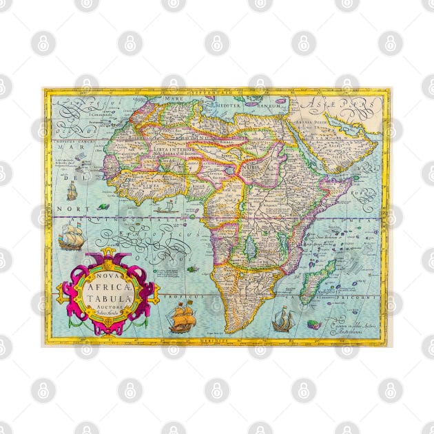 Jodoco Hondio - African Map 1610 -   Ancient Worlds by Culturio