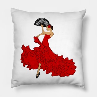 Flamenco Dancer Pillow